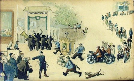 Eröffnung AK192921 80 Jahre AK Zweiradcenter (Fa. A.Kallich) 